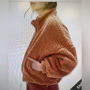 Urban Outfitters full zip fuzzy coat.